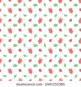Spring floral pattern. Seamless pattern with flowers