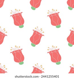 Spring floral pattern. Seamless pattern with flowers