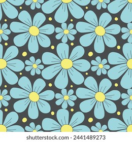 Spring floral pattern. Seamless pattern with flowers