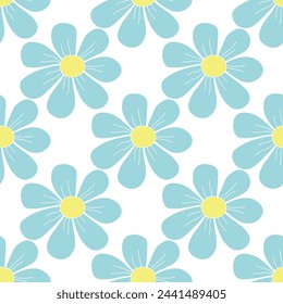 Spring floral pattern. Seamless pattern with flowers