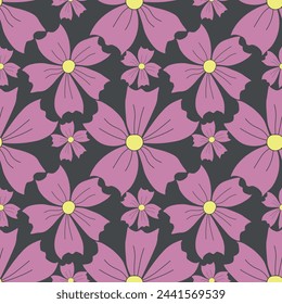 Spring floral pattern. Seamless pattern with flowers