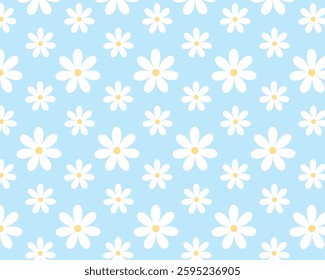 Spring floral pattern. Floral wallpaper, scrapbooking. Vector illustration.