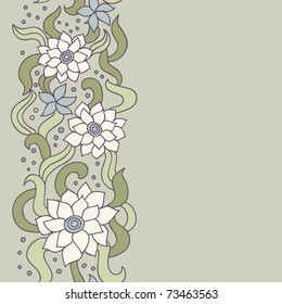 Spring floral seamless pattern