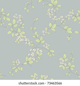 Spring floral seamless pattern
