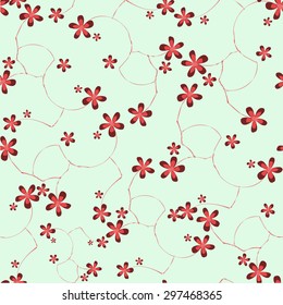 Spring floral seamless pattern.Decorative vector illustration.