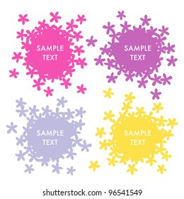 Spring floral template