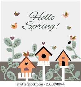 Spring floral vector illustration. Holiday banner design.