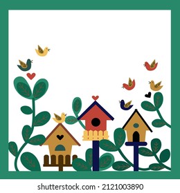 Ilustración vectorial floral de primavera. Diseño de pancartas de vacaciones.