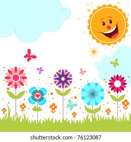 Spring flower background