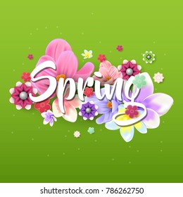 Spring flower background design