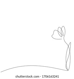 Spring flower background, floral design. Vector illustration	