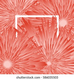 spring flower background. red rose, white frame. vector illustration. for greeting card to 8 march, wedding invitation, holiday background, discount banner