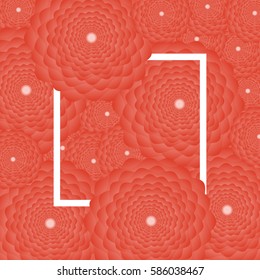 spring flower background. red rose, white frame. vector illustration. for greeting card to 8 march, wedding invitation, holiday background, discount banner