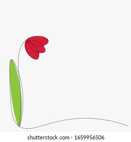 Spring flower background vector illustration.