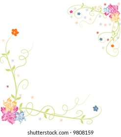 Spring flower border