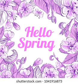 spring flower card