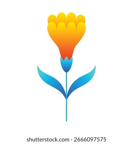 Elemento de flor de primavera. Estilo gráfico moderno