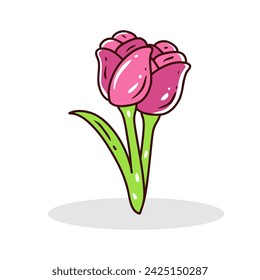 Spring flower element vector illustration