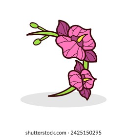 Spring flower element vector illustration