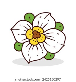 Spring flower element vector illustration