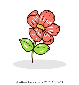 Spring flower element vector illustration