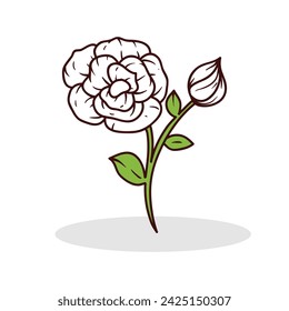 Spring flower element vector illustration