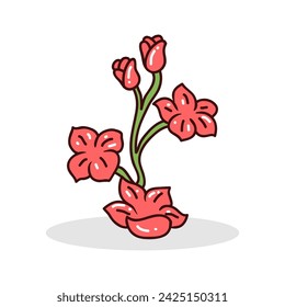 Spring flower element vector illustration
