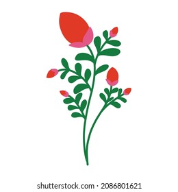 Frühlingsflorenflaeche Design bunt