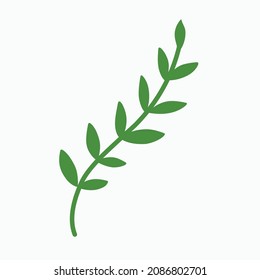 Spring flower flat design decoration