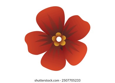 Spring Flower Flat Sticker Design
