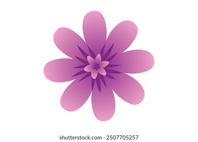 Frühlingsblume flach Aufkleber Design