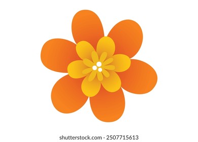 Spring Flower Flat Sticker Design