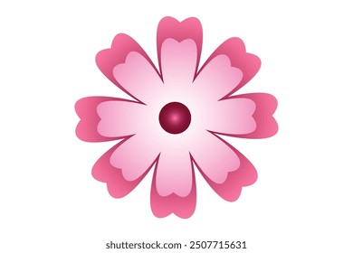 Frühlingsblume flach Aufkleber Design