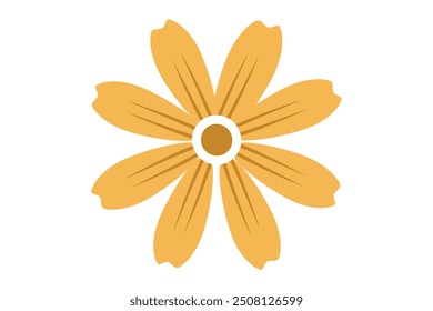 Spring Flower Flat Sticker Design