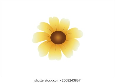 Spring Flower Flat Sticker Design