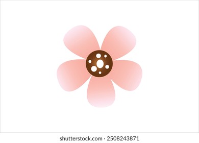 Frühlingsblume flach Aufkleber Design
