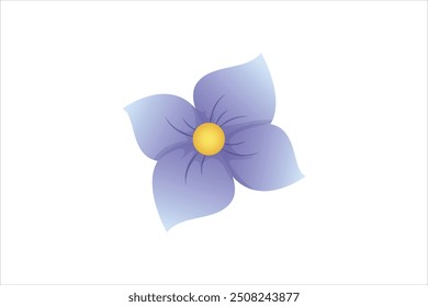 Spring Flower Flat Sticker Design
