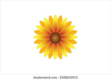 Spring Flower Flat Sticker Design