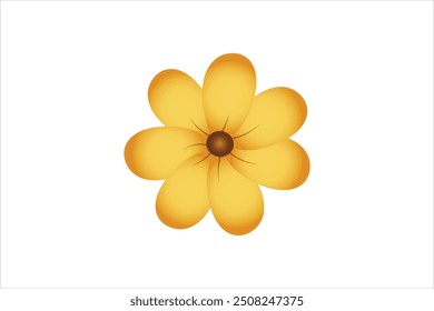 Diseño de pegatina plana de flor de primavera