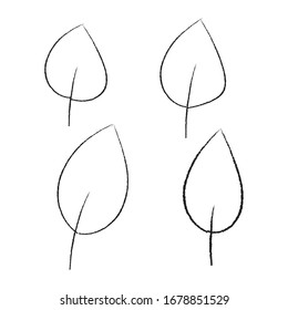Spring flower. Hand drawn doodle element. - vector