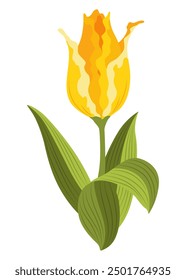 Icono de flor de primavera. Elemento floral en acuarela. Símbolo para diseñar tarjetas de felicitación o invitaciones. Ilustración vectorial