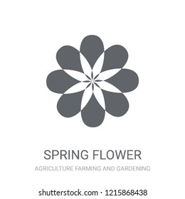 Spring Flower icon. Trendy Spring Flower logo concept on white background from Agriculture Farming and Gardening collection. Suitable for use on web apps, mobile apps and print media.