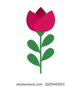 Spring flower icon vector. Flower illustration sign. Garden symbol. Greenhouse logo.
