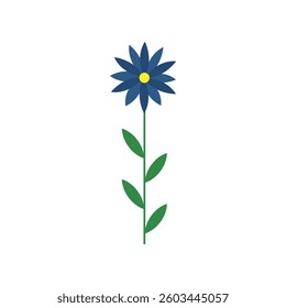 Spring flower icon vector. Flower illustration sign. Garden symbol. Greenhouse logo.