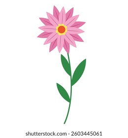 Spring flower icon vector. Flower illustration sign. Garden symbol. Greenhouse logo.