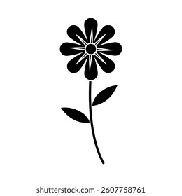 Spring flower icon vector. Flower illustration sign. Garden symbol. Greenhouse logo.