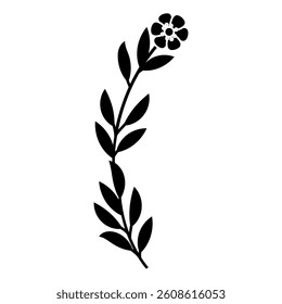 Spring flower icon vector. Flower illustration sign. Garden symbol. Greenhouse logo.