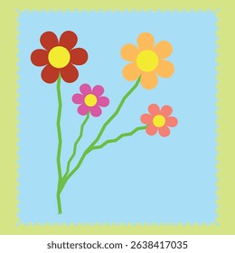 Spring Flower Icon Vector. Flower Illustration 