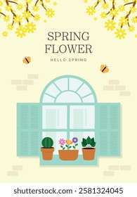 It is a spring flower illustration design.