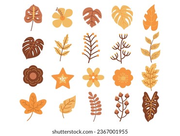 Spring Flower Illustration Element Set